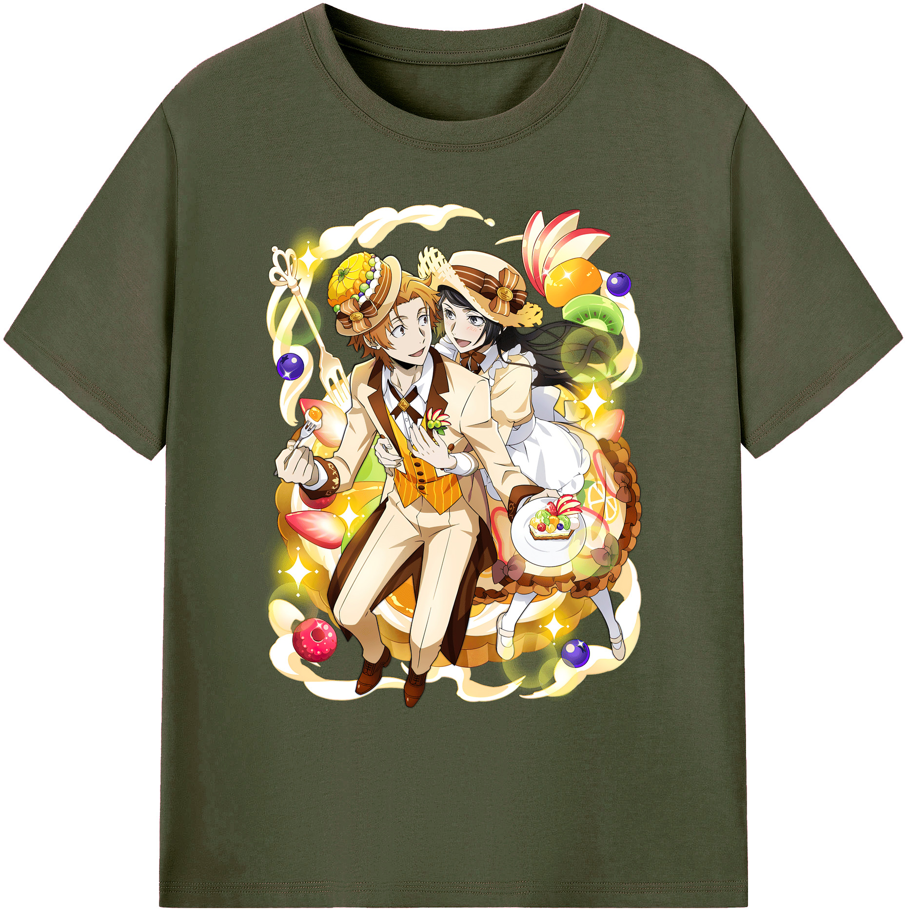 （画像用） 文豪ストレイドッグス Bungo Stray Dogs 綿100％ メンズ半袖Tシャツ｜肌触りやわらか＆通気性